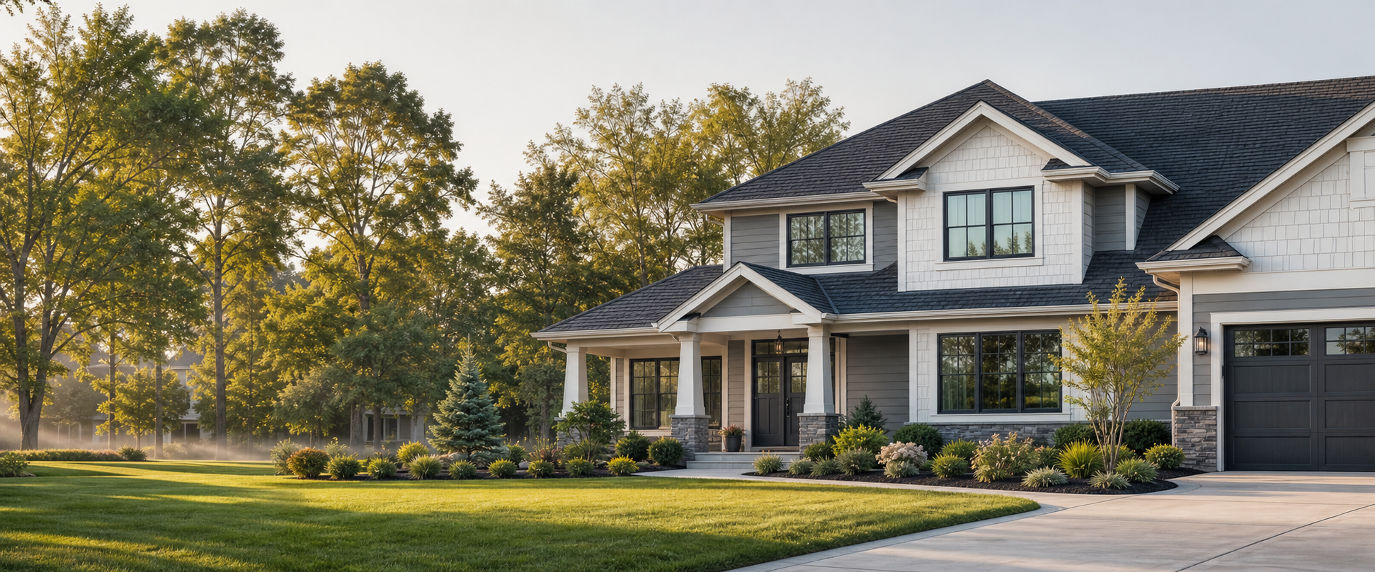 Well-maintained contemporary American home